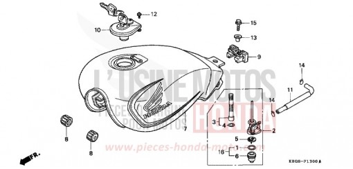 RESERVOIR A CARBURANT CB250X de 1999
